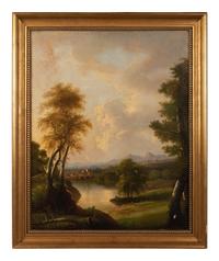 River Landscape with Bridge