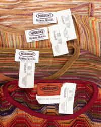 Five Missoni Pieces: Three Knit Tops, One Two-Piece Set, 2000s