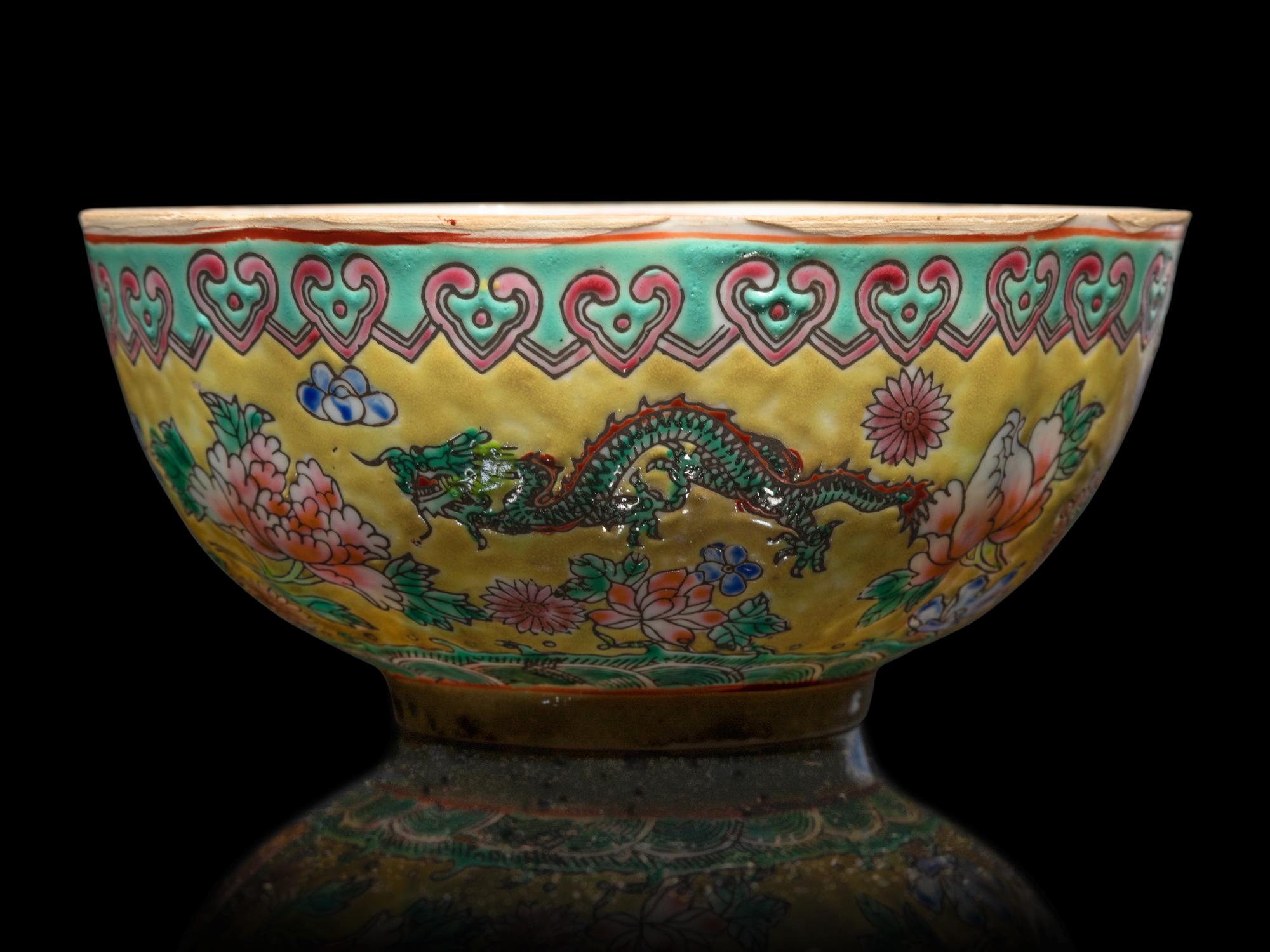 A Set of Four Chinese Famille Rose Eggshell Porcelain Bowls