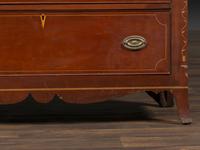 A Federal Vine and Leaf Inlaid Cherrywood Chest of Drawers