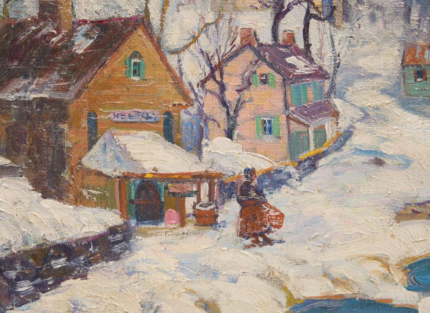 Fern Isabel Coppedge (American, 1883-1951) - Winter Village, New Hope