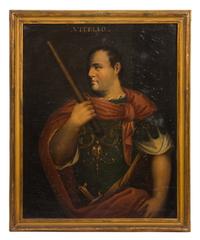 After Tiziano Vecellio, called Titian, (18th Century), Portraits of the Roman Emperors Galba (3 BC - 69 AD) and Vitellius (15 AD - 69 A