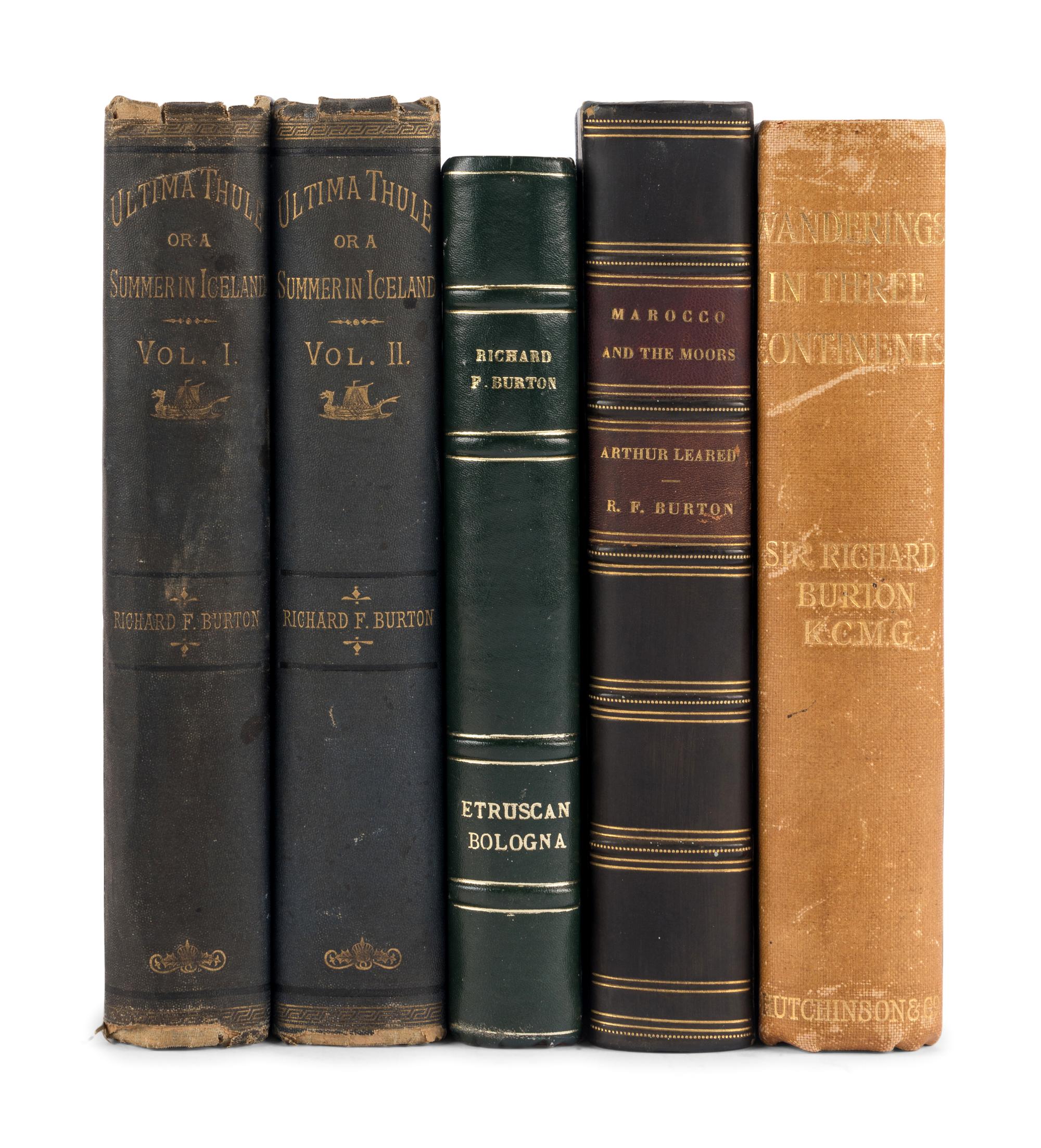BURTON, Richard Francis, Sir (1821-1890). A group of 4 works related to travel, comprising: