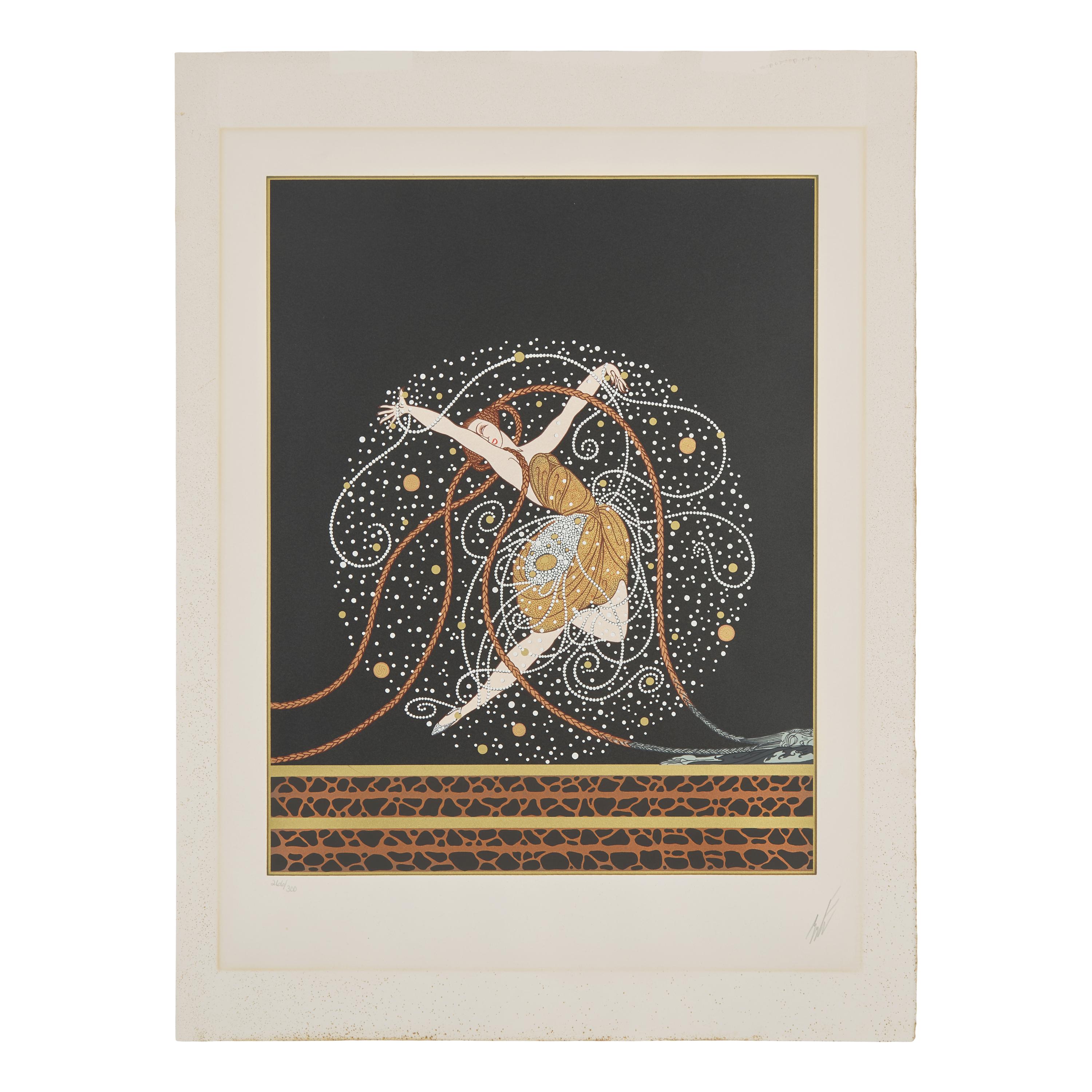 Erte (Russian/French, 1892-1990) — Ondee , 1980s