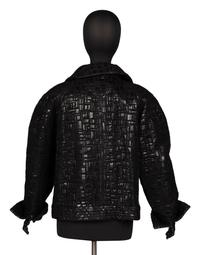 EXCEPTIONAL CHANEL, BLACK LAMÉ TWEED JACKET