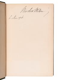 WILSON, Woodrow (1856-1924). Mere Literature and Other Essays . Boston: Houghton Mifflin, 1896.
