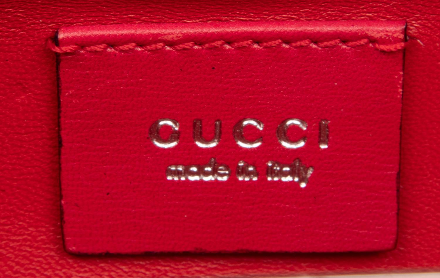 TOM FORD FOR GUCCI, RED ALLIGATOR CLUTCH, 1998