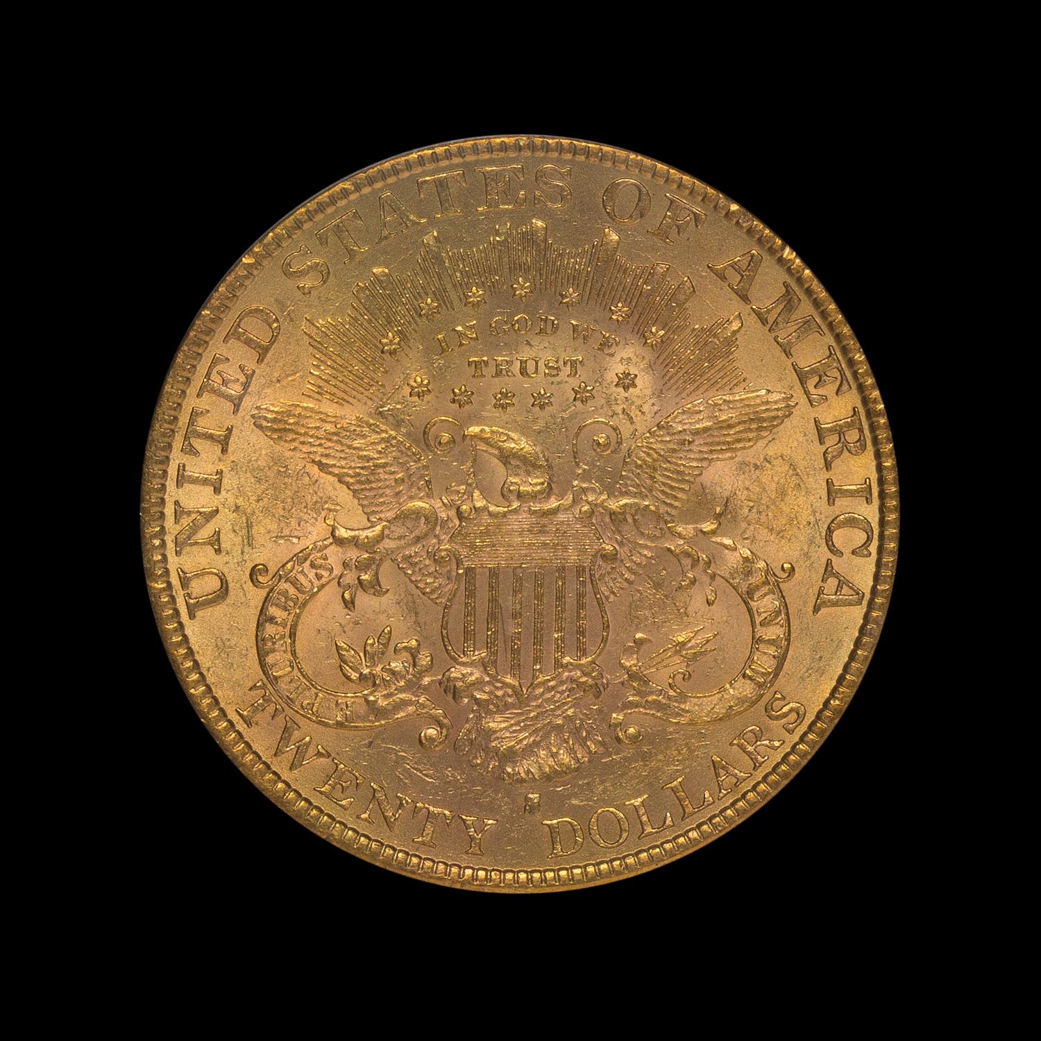 A United States 1891-S Liberty Head $20 Gold Coin