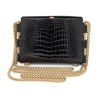 Kieselstein-Cord, Black Alligator Skin Handbag