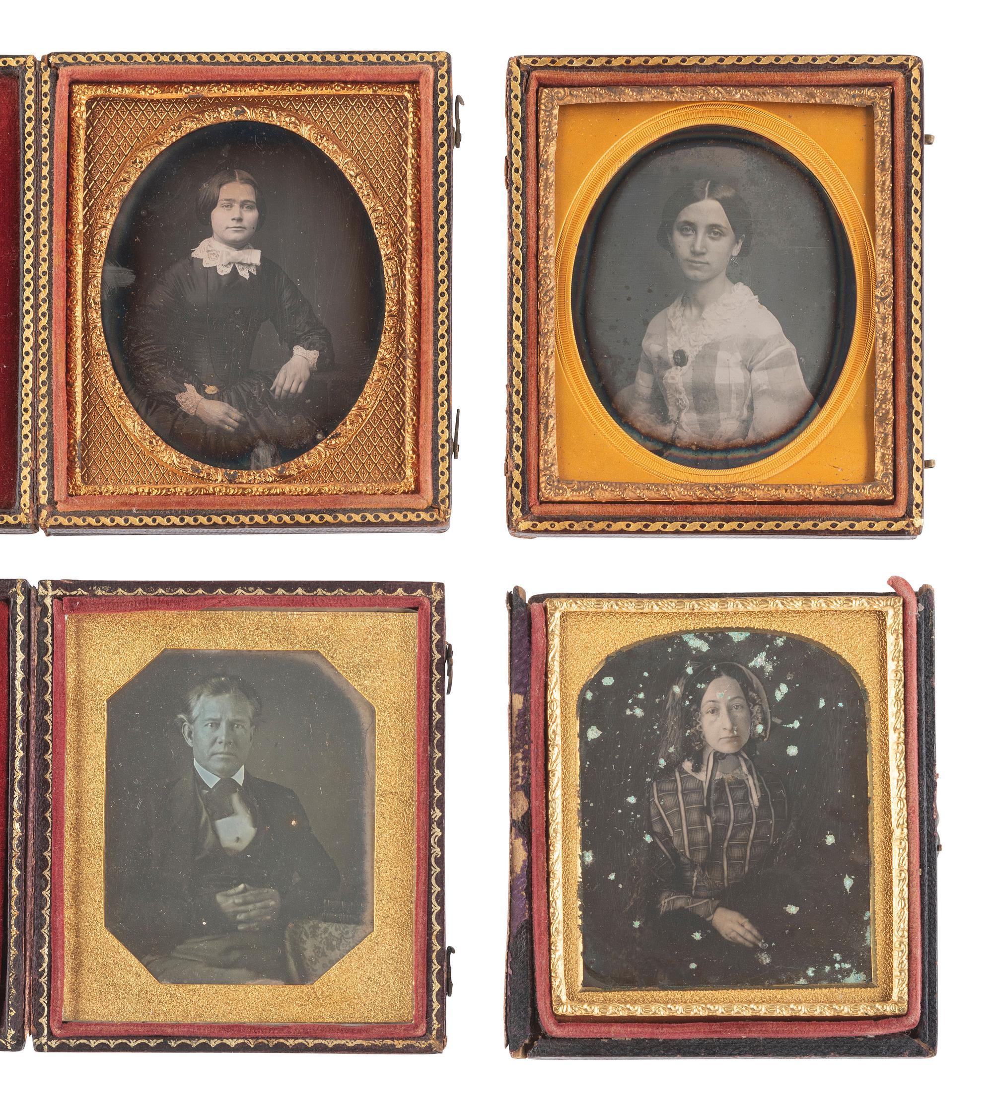 [EARLY PHOTOGRAPHY]. 37 assorted cased images.