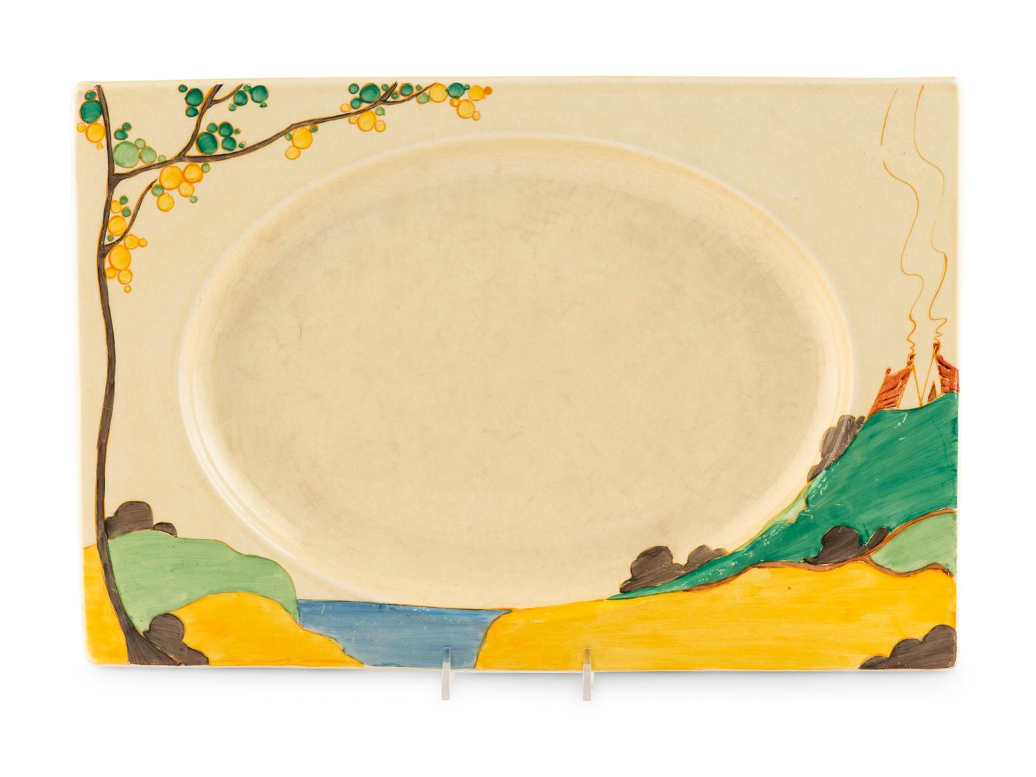 A Clarice Cliff Royal Staffordshire Glazed Earthenware Tray