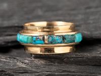 14K Gold and Turquoise Ring