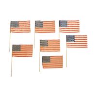 Group of seven 42-Star American Parade flags and two 45-Star American Parade Flags 1877-1908