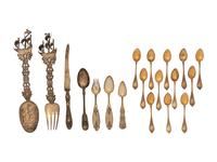 A Group of Continental Silver Flatware Articles