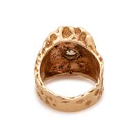 YELLOW GOLD AND DIAMOND RING