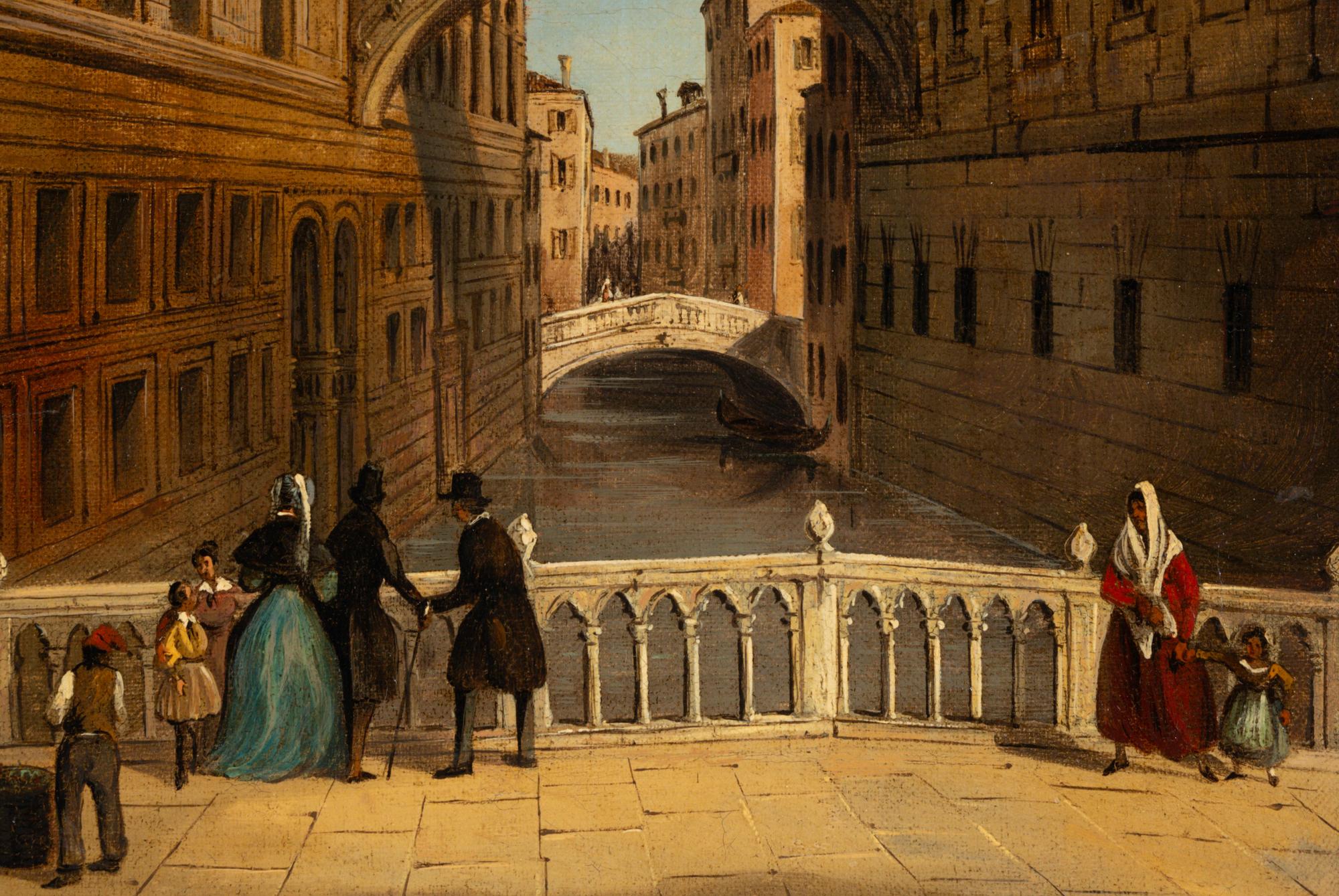 Two Views of Venice: St. Marc Square and the Bridge of Sighs