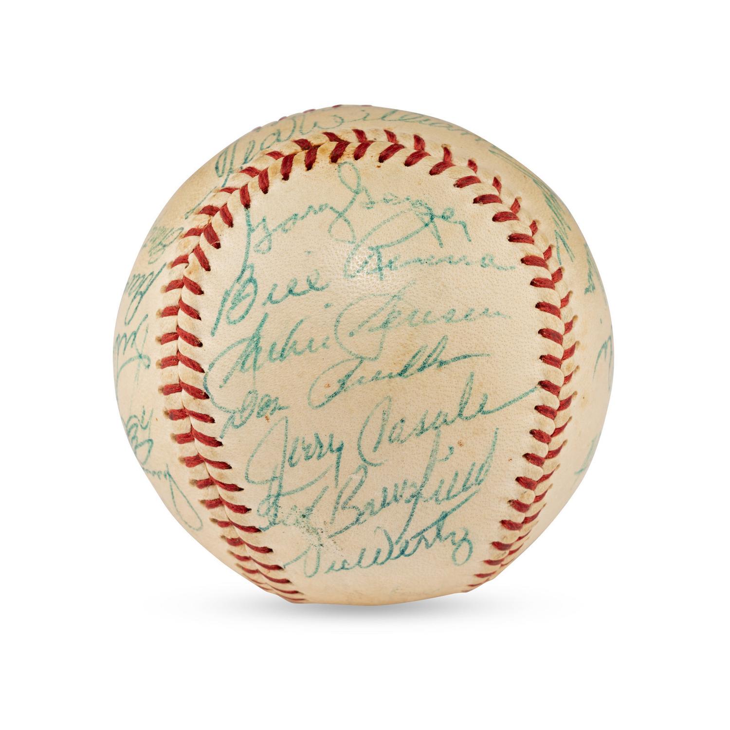 A Large Group of Assorted 1950s-2000s Boston Red Sox Team Signed Autograph Baseballs
