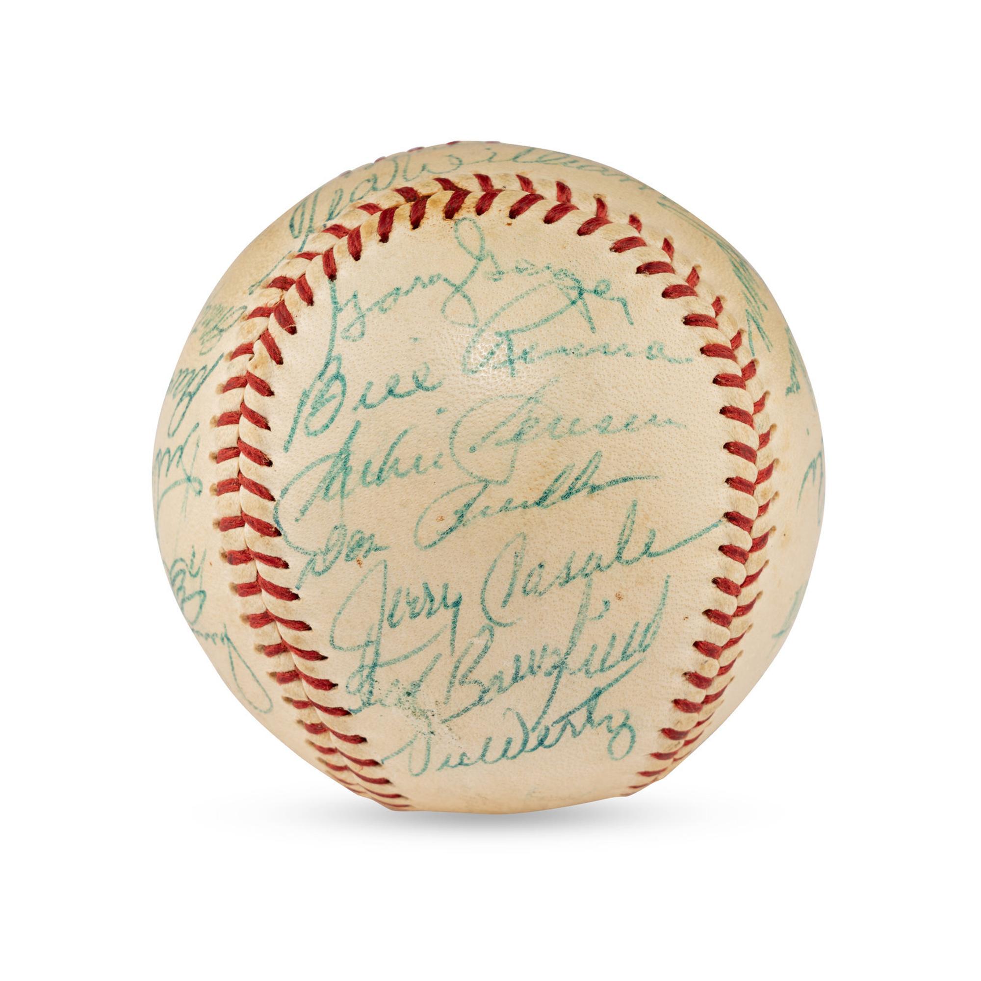 A Large Group of Assorted 1950s-2000s Boston Red Sox Team Signed Autograph Baseballs