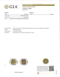 An 18K Gold, Diaspore, and Diamond Ring