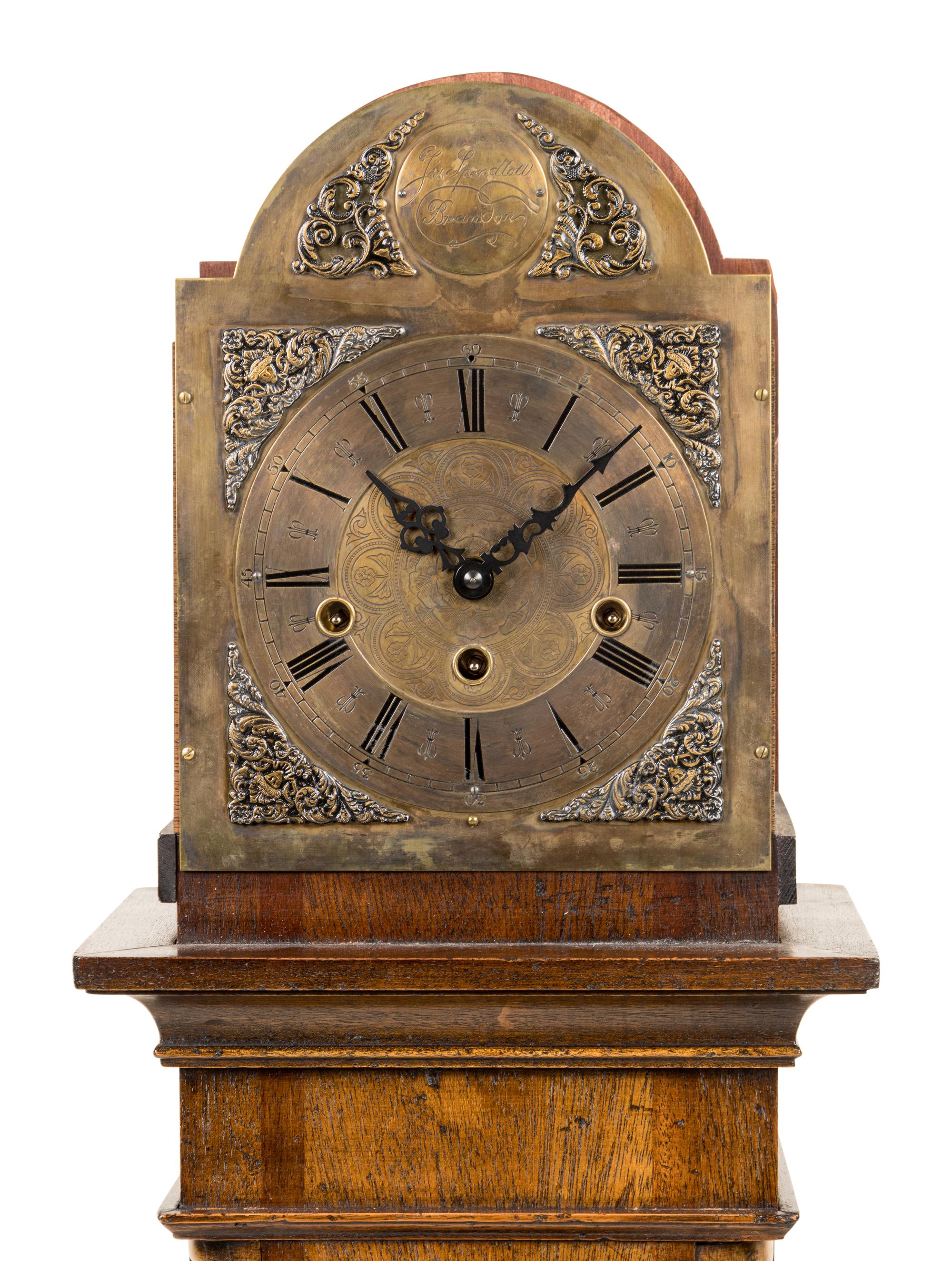 A George III Style Mahogany Grandmother Clock
