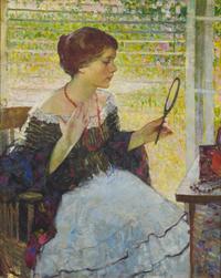 Young Woman at Her Dressing Table , c. 1912-14
