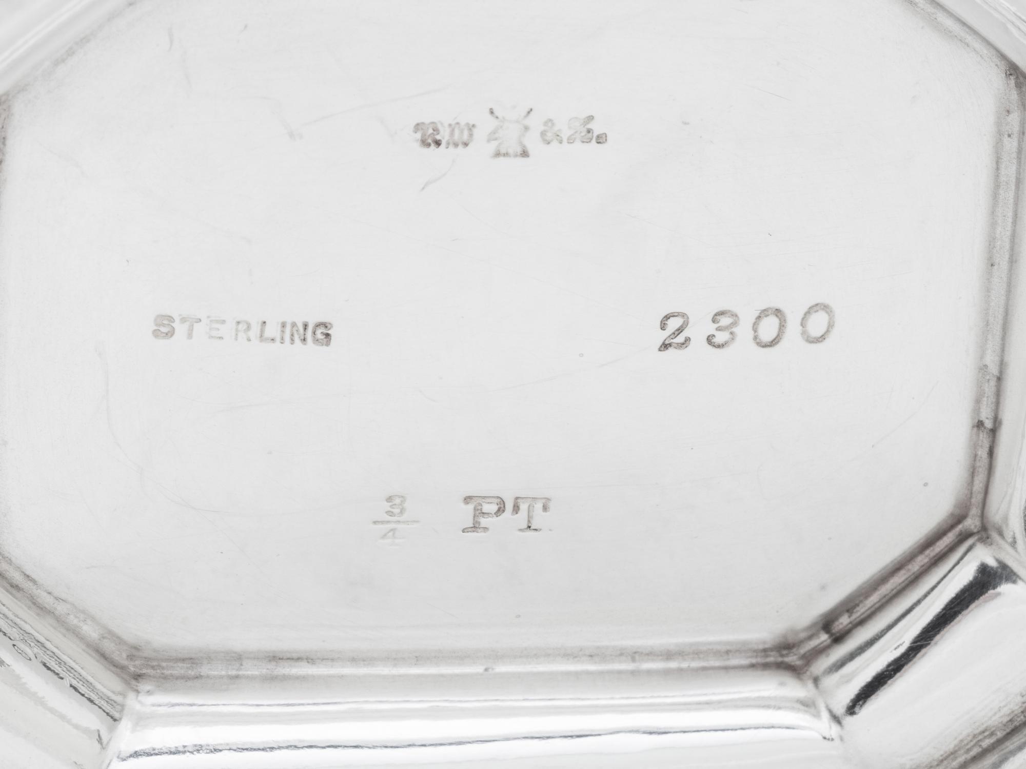 An American Silver Three-Piece Tea Service