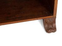 A Regency Style Walnut Waterfall Bookcase