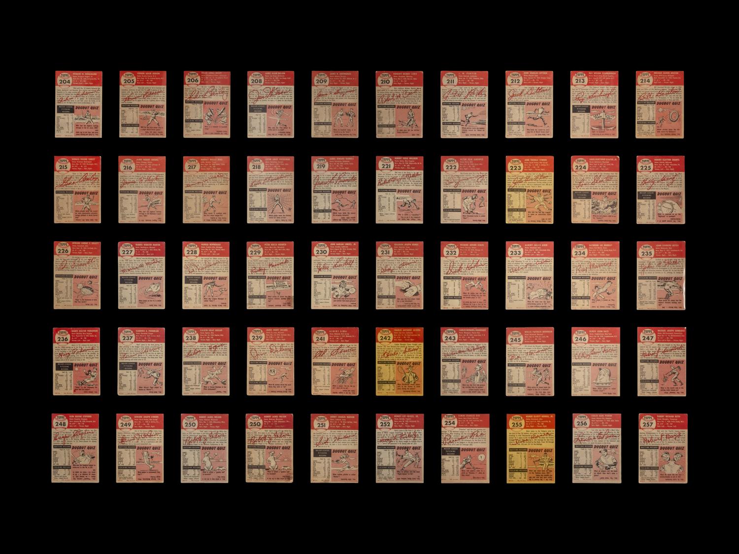 A Near Set of 1953 Topps Baseball Cards