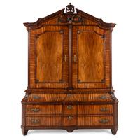 A Dutch Mahogany Linen Press