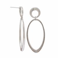 Diamond and White Gold Earrings
