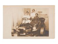 [EARLY PHOTOGRAPHY] Real photo postcard of 3 African American female tourists "Seeing Saint Louis."