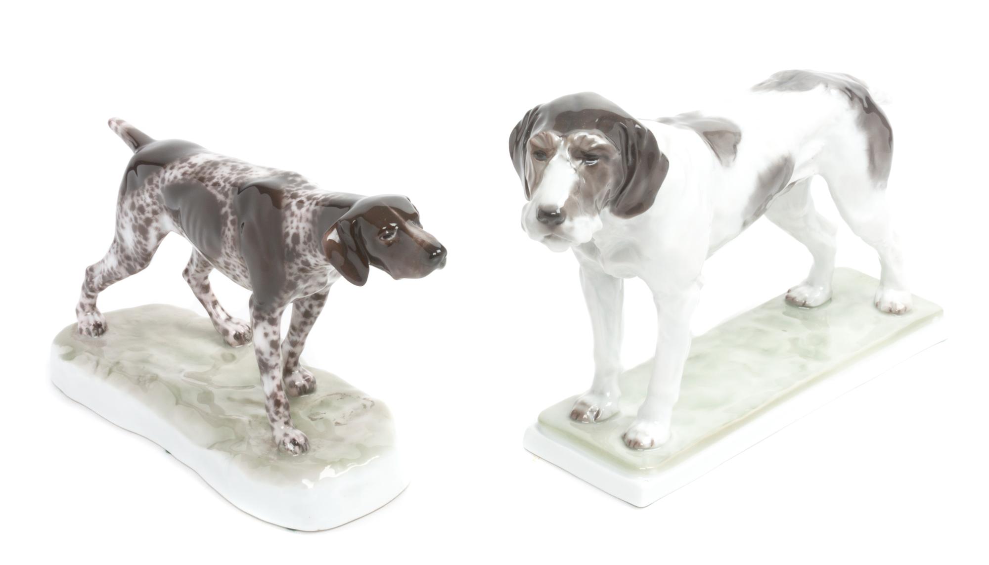 Two Rosenthal Porcelain Figures Width of wider 12 3/4 inches. — 20TH CENTURY