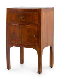 A Continental Fruitwood Veneered Commode