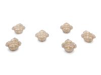 Eighteen American Silver Salt Cellars and Twelve Associated Silver Salt Spoons