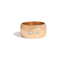 ROSE GOLD AND DIAMOND BAND RING