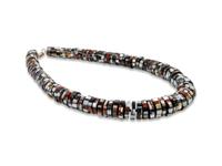Attributed, Mosaic Inlay Multi-Stone Bead Necklace