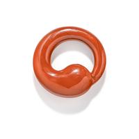ELSA PERETTI, TIFFANY & CO., RED JASPER 'ETERNAL CIRCLE' PENDANT ON SILK CORD