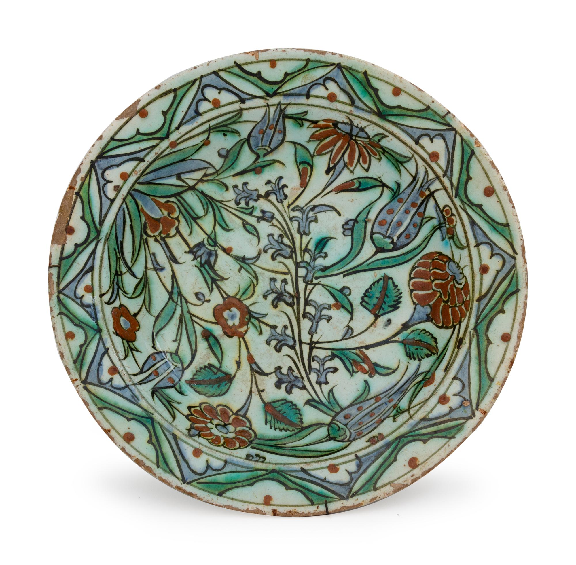 An Iznik Pottery Charger