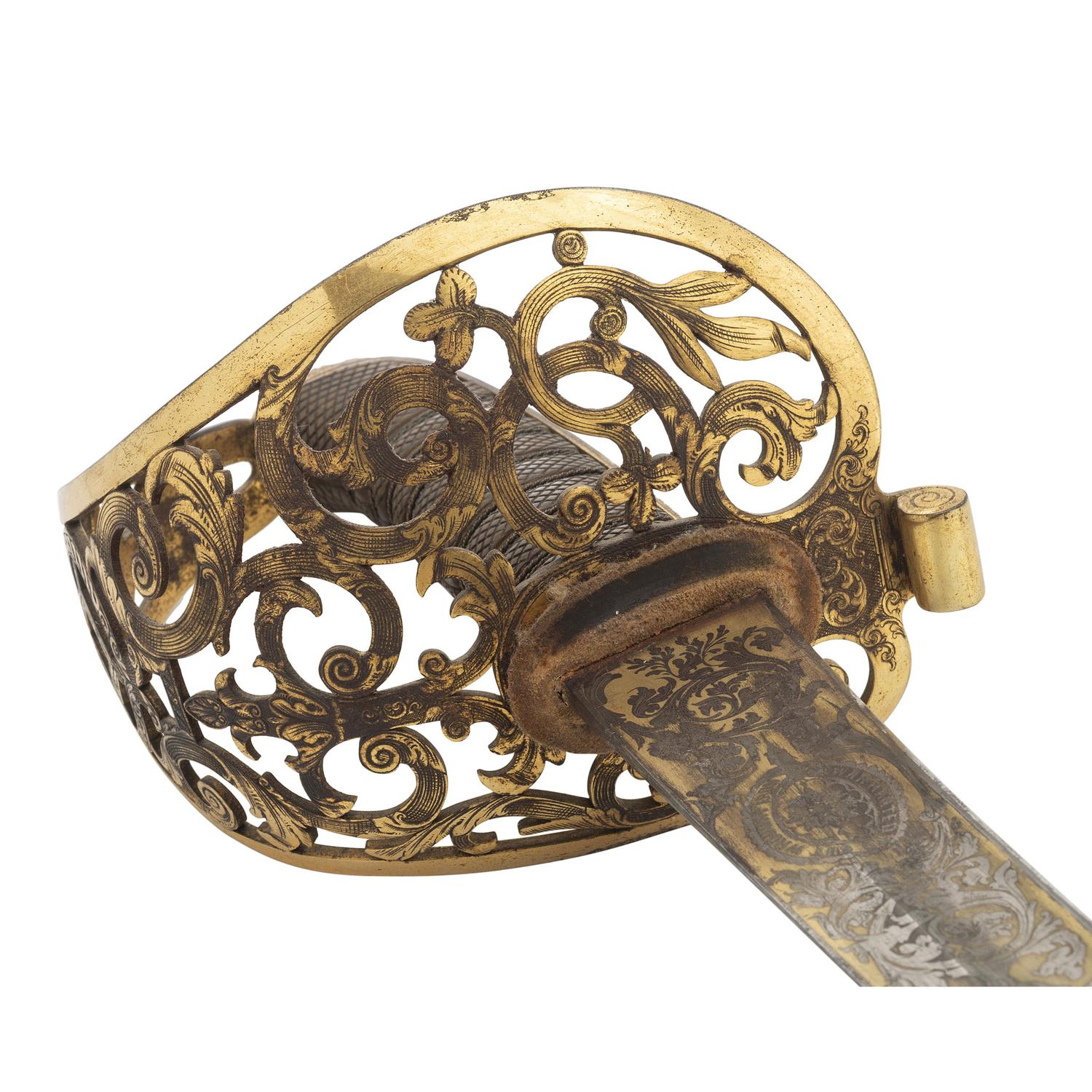 Tiffany British Pattern 1854 Cavalry Officers Presentation Saber of Major (later General) Alfred Duffie - Captured by Mosby