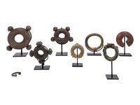 A Collection of African Bronze Currency Bracelets