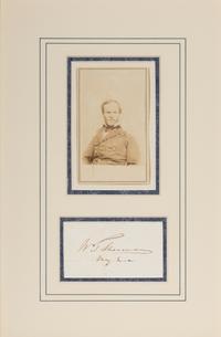 [CIVIL WAR]. SHERMAN, William Tecumseh (1820-1891). Clipped signature with CDV.