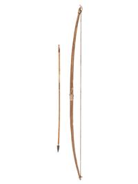 Apache Bow, with Painted Arrow