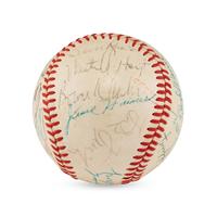 A Multi Signed Baseball Featuring Casey Stengel, Additional Hall of Famers and Notables (Beckett Authentication Services Letter of Authenticity)