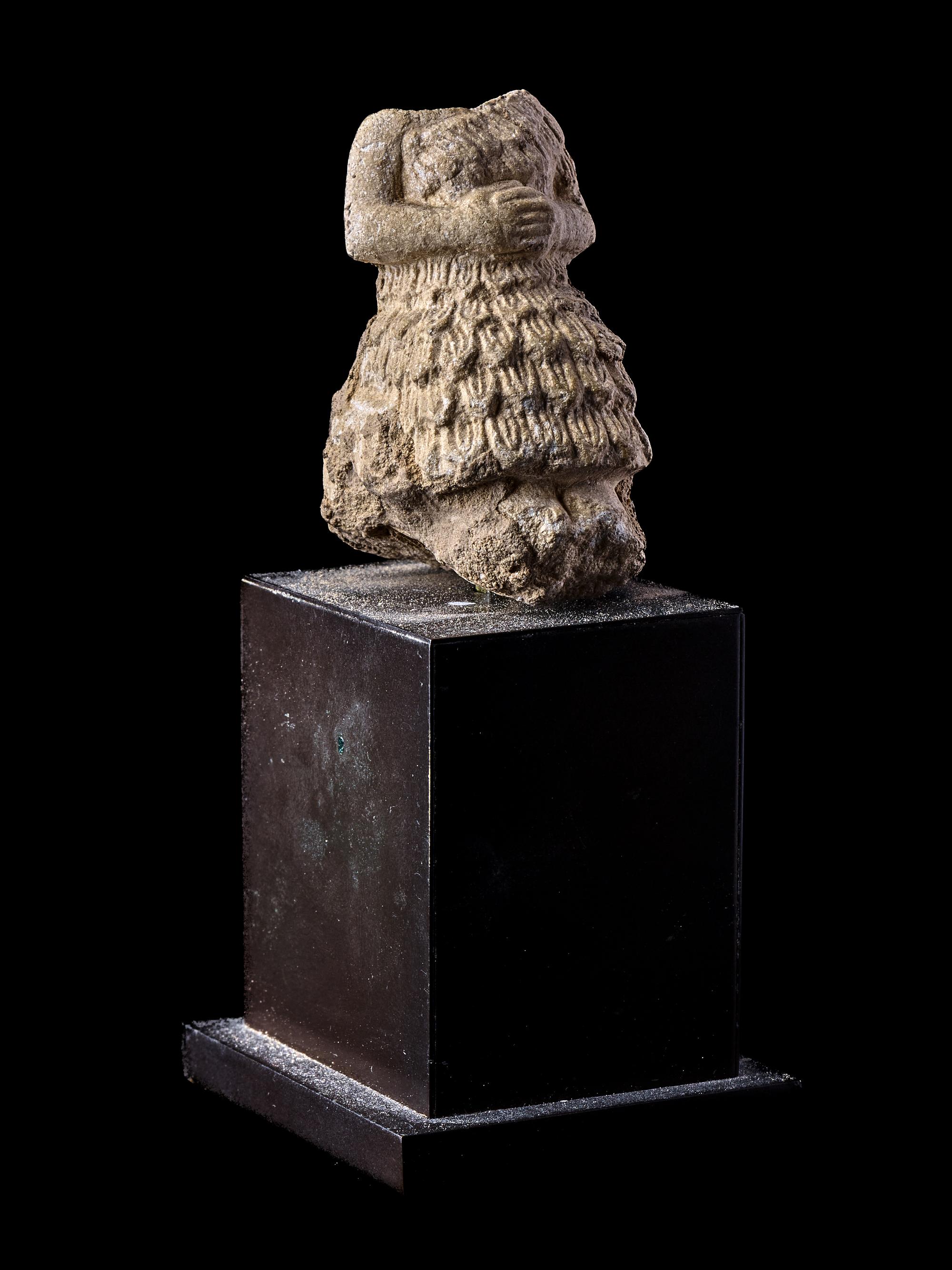 A Sumerian Alabaster Worshipper Figure Fragment