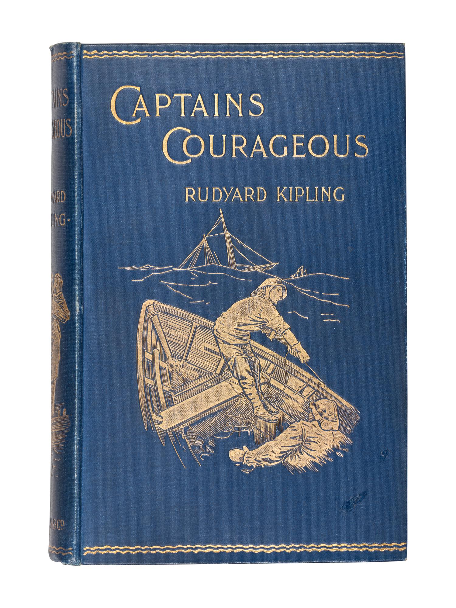 KIPLING, Rudyard (1865-1936). Captains Courageous . London & NY: MacMillan and Co., Limited et al, 1897.