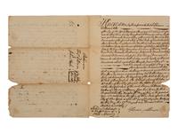 [FRENCH & INDIAN WAR] -- [PRIVATEERS]. A group of 5 documents associated with New York Privateer Captain James Lilley and the British ship he commanded during the French and Indian War, the Duke of Cumberland .