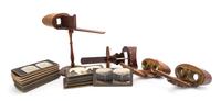 A Collection of Four Stereoscopic Viewers, Height of tallest overall 12 1/4 inches.