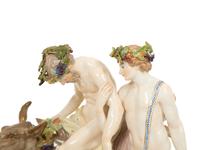 A Group of Six Meissen Porcelain Figures, including Woman with Golden Ball by Walter Schott