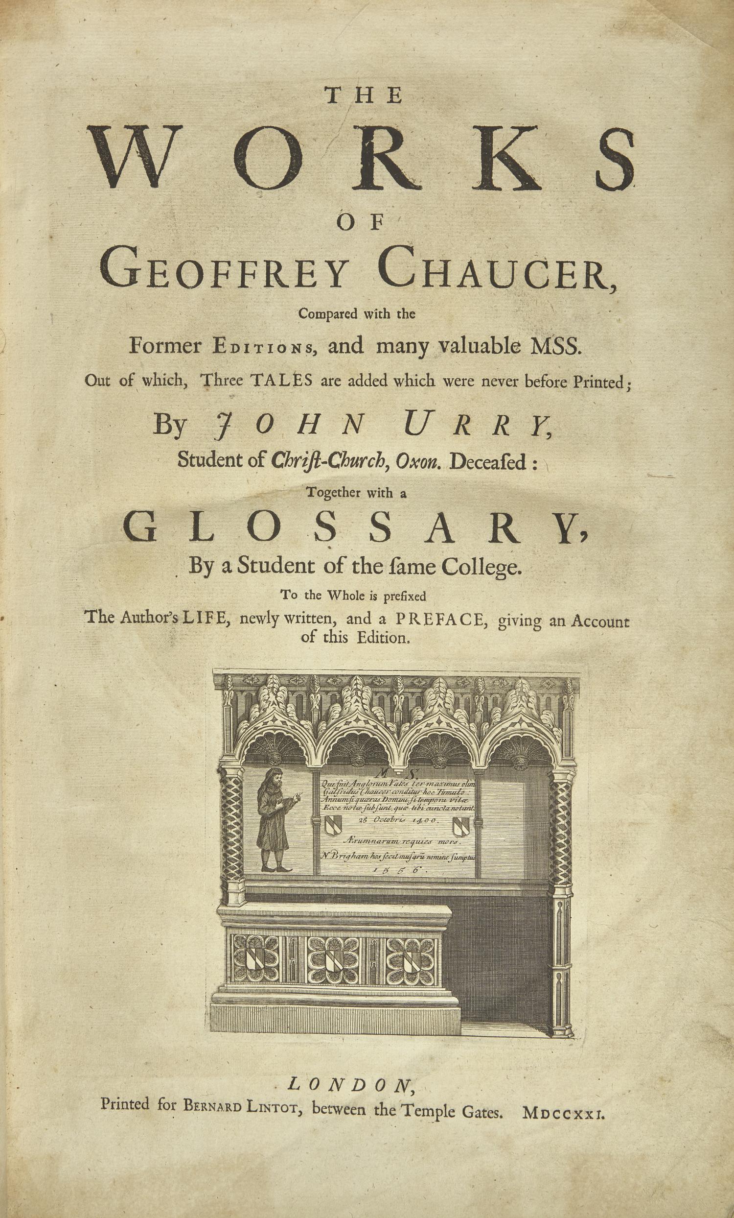 [Literature] Chaucer, Geoffrey. The Works of Geoffrey Chaucer...