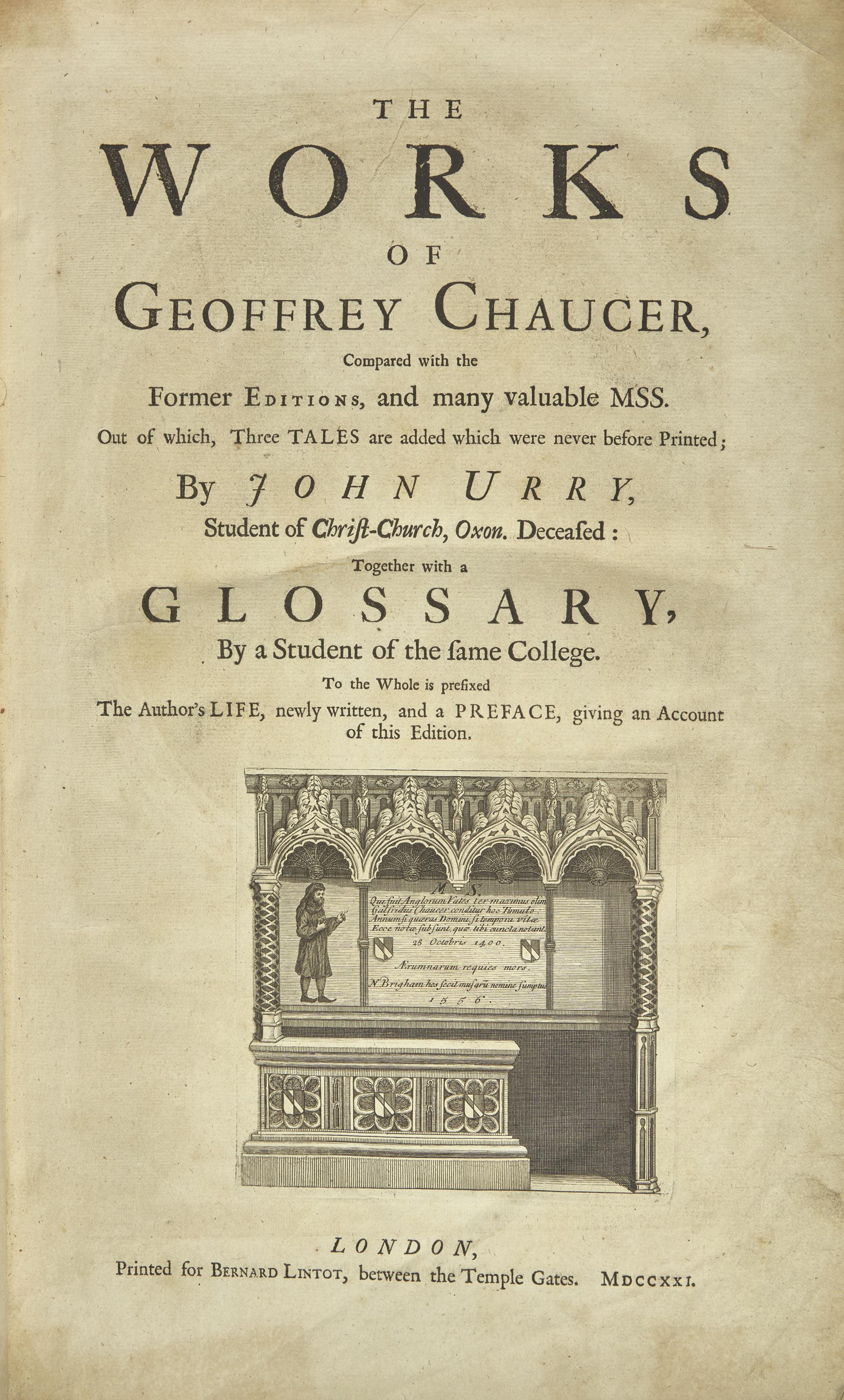 [Literature] Chaucer, Geoffrey. The Works of Geoffrey Chaucer...